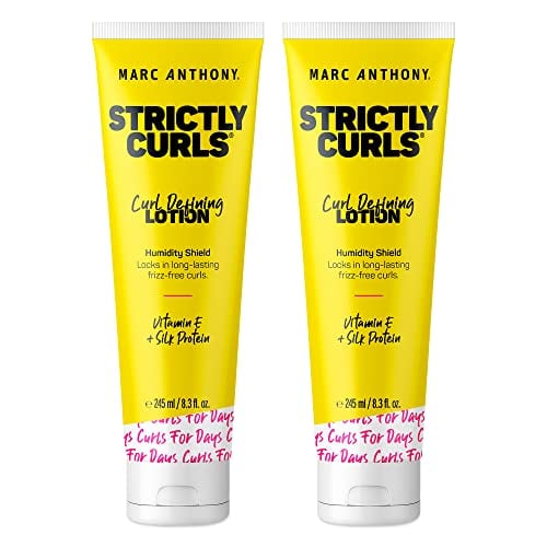 Marc Anthony Strictly Curls Lotion 2-Pack, Sulfate-Free, 8.3 Oz