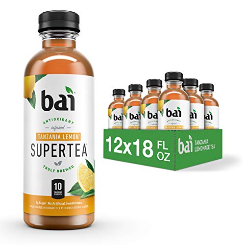 Bai Tanzania Lemon Antioxidant Iced Tea, 18 oz, 12-Pack