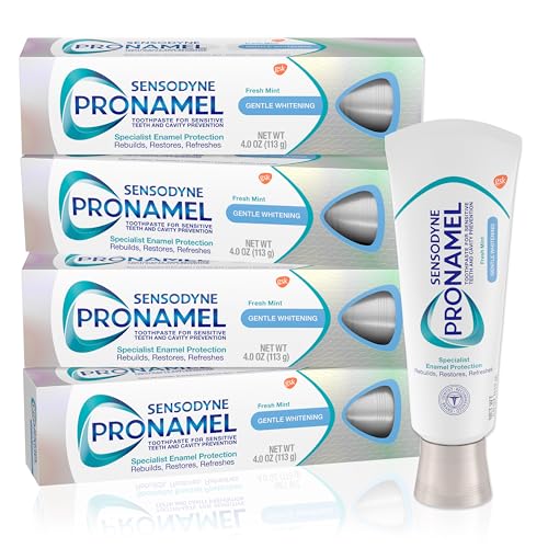 Sensodyne Pronamel Whitening Toothpaste for Sensitive Teeth, 4-Pack