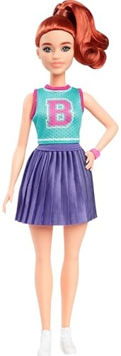 Barbie Fashionistas #232 Doll in Sporty Jersey & Skirt