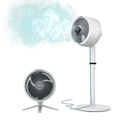 Shark FlexBreeze Oscillating Fan with Remote & Misting, White