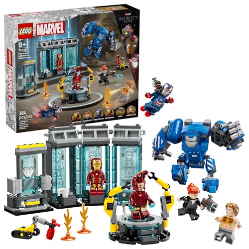 LEGO Marvel Iron Man Hall of Armor Set – Ages 8+