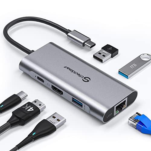 UtechSmart 6-in-1 USB-C Hub with Ethernet & HDMI