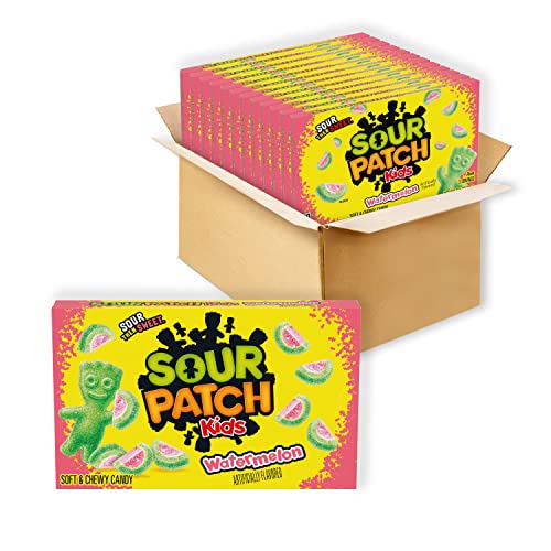 SOUR PATCH KIDS Watermelon Candy, 12 Pack, 3.5 oz Boxes