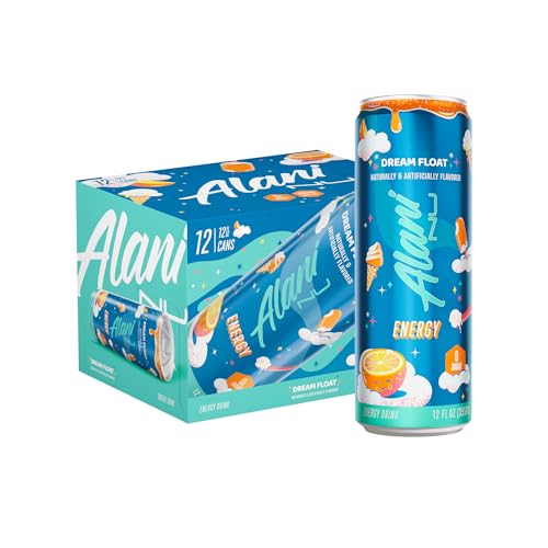 Alani Nu DREAM FLOAT, Sugar-Free Energy Drink, 200mg Caffeine, 12 Pack