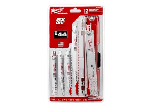 Milwaukee 12-Piece Sawzall Reciprocating Blade Set