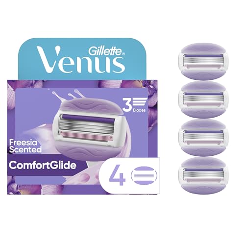 Gillette Venus ComfortGlide Freesia Razor Refills, 4-Pack
