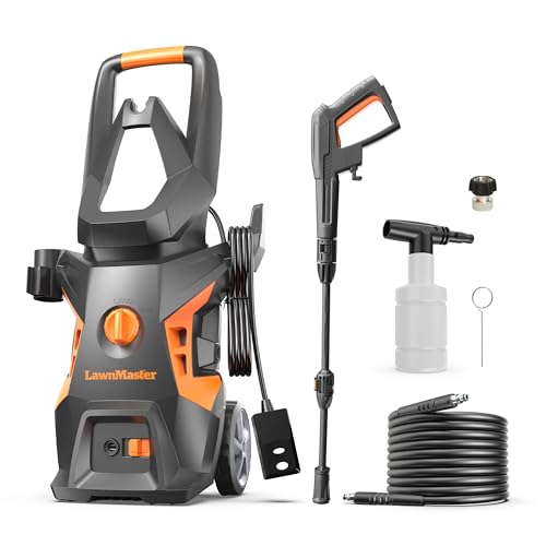 LawnMaster 2100 PSI Electric Pressure Washer with Foam Bottle