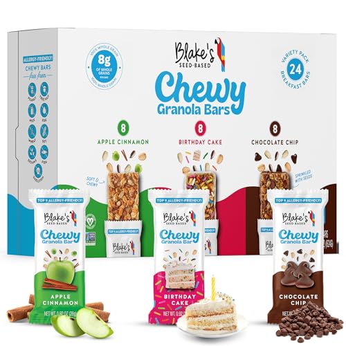Blake’s Vegan Chewy Granola Bars, Variety Pack (24 Count)