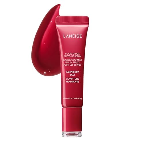 LANEIGE Raspberry Jam Tinted Lip Serum: Glossy, Nourishing, Plumping
