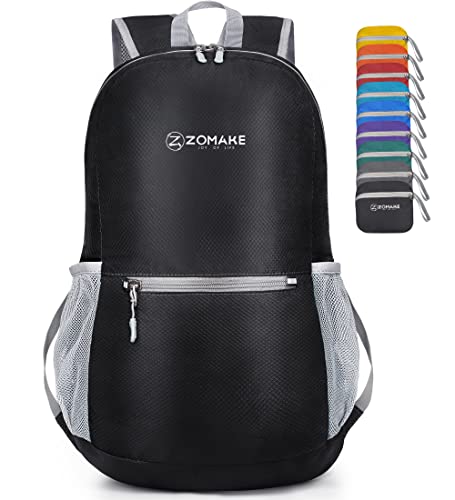 ZOMAKE 20L Ultra-Light Water Resistant Backpack – Black