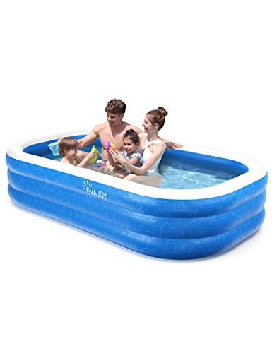 EVAJOY 92” Inflatable Pool: BPA-Free Kiddie Pool for Ages 3+