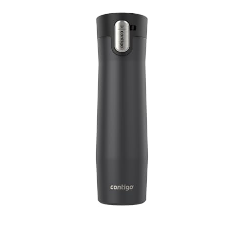 Contigo 24oz Stainless Steel Travel Mug, Leak-Proof, Matte Black