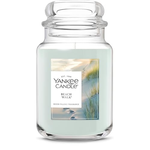 Yankee Candle Large Beach Walk Scented Jar, 22 oz, 150hr Burn