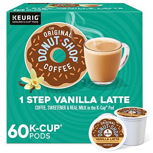 Donut Shop Vanilla Latte K-Cup Pods, 60 Count