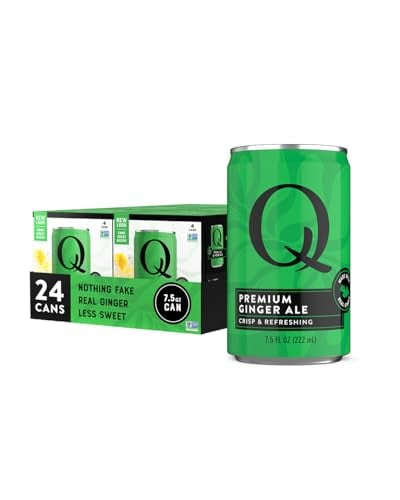 Q Mixers Ginger Ale, Premium Cocktail Mixer, 7.5oz (24 Pack)