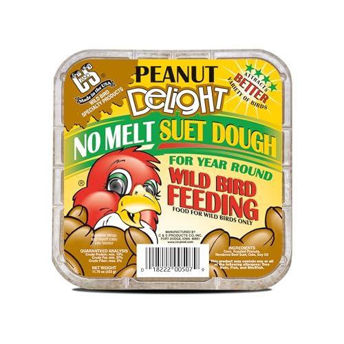 C&S Peanut Delight No Melt Suet Dough, 8 Pack