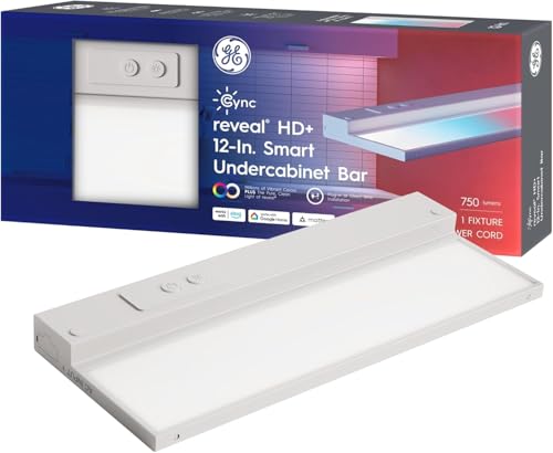 GE Cync Smart Undercabinet Light, Color Changing, 12-in Bar