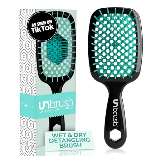 FHI Heat Detangling Brush for All Hair Types, Lagoon