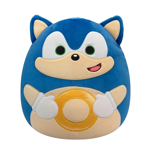 14″ Sonic the Hedgehog Plush with Gold Rings
