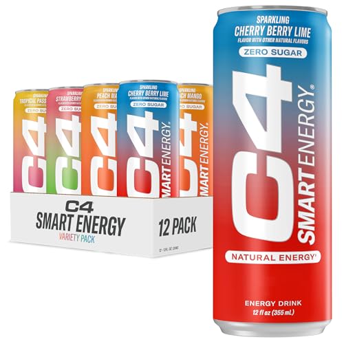 Cellucor C4 Smart Energy Drinks Variety Pack, Sugar-Free, 12 Pack