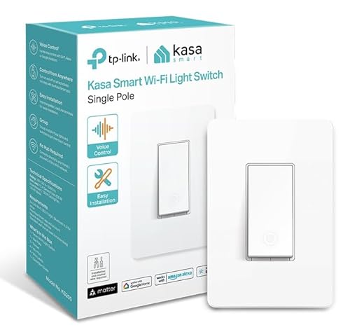 Kasa Smart Light Switch: Voice Control, Timer, Easy Install, 2.4GHz Wi-Fi