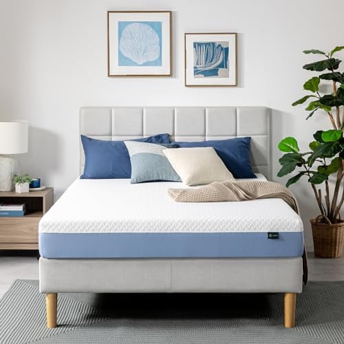 ZINUS 8″ Queen Cooling Memory Foam Mattress, Medium Feel, Safe Materials