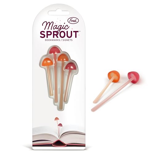 Genuine Fred Mini-Mushroom Bookmarks, Set of 4 – Silicone