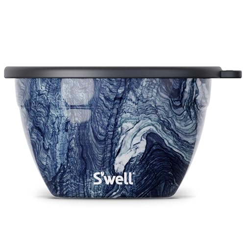 S’well 64oz Salad Bowl Set, Azurite, Leak-Proof, Dishwasher Safe