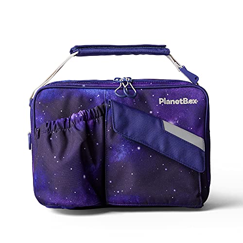 PlanetBox Insulated Stardust Lunch Bag with Pockets, BPA Free