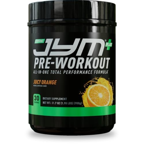 JYM Pre-Workout Powder: Orange Flavor, 30 Servings