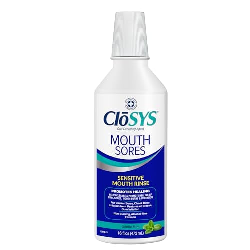 CloSYS Alcohol-Free Mouthwash for Sore and Canker Healing, 16 oz