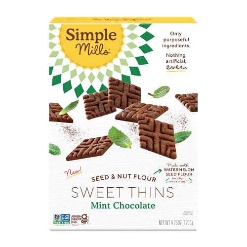 Simple Mills Mint Chocolate Cookies, Gluten-Free, 4.25 oz