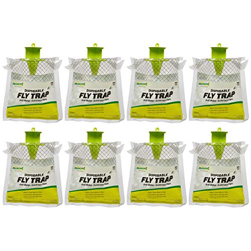 RESCUE! Outdoor Disposable Fly Traps – Pack of 8