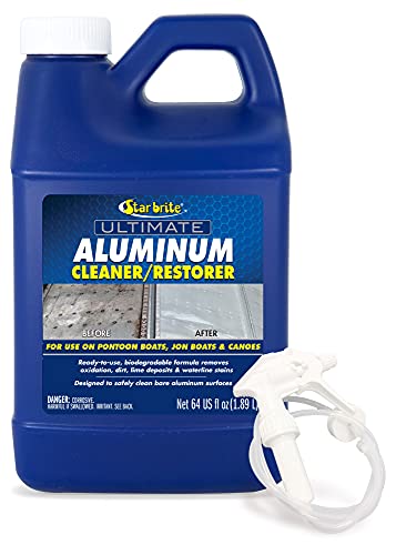 STAR BRITE Aluminum Cleaner for Boats, 64 OZ with Sprayer