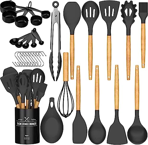 Umite Chef 33-Piece Non-Stick Utensil Set with Holder