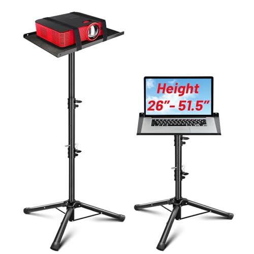 CAHAYA Adjustable Projector Tripod Stand for Laptops & Tablets