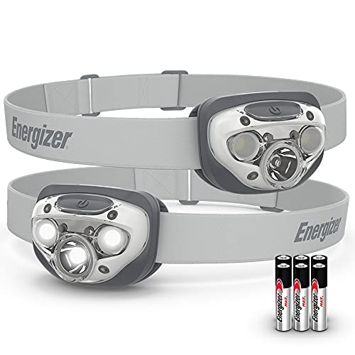 Energizer LED Headlamp 2-Pack, IPX4 Water Resistant, Batteries Included