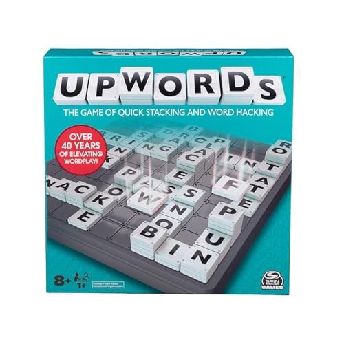 Upwords: Stackable Letter Tiles Board Game for Ages 8+