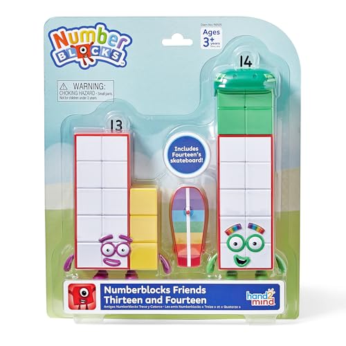 hand2mind Numberblocks Thirteen & Fourteen Math Toys for Toddlers
