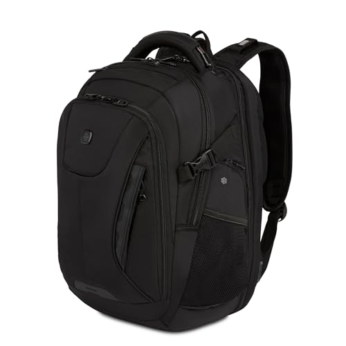 SwissGear Elite Laptop Backpack, Fits 16”, USB, TSA-Friendly, Black