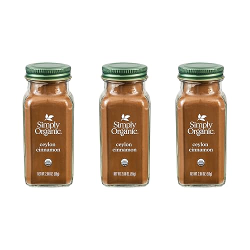 Simply Organic Ceylon Cinnamon, 3 Pack, Non-GMO, Vegan