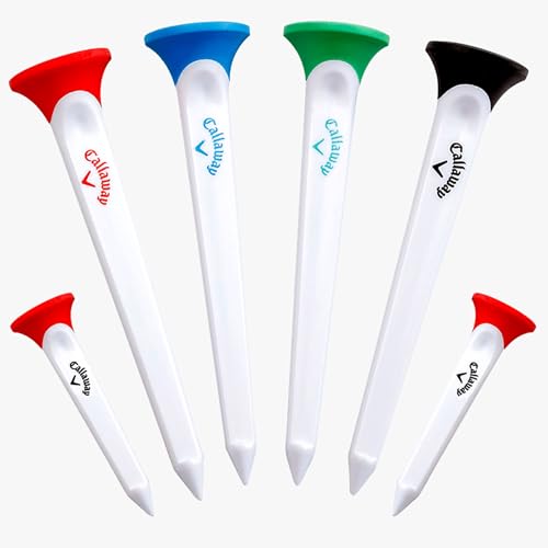 Callaway Par-Tee Golf Tees, White, 4-Pack