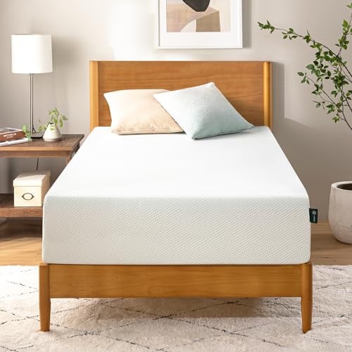 ZINUS 10″ Green Tea Twin Mattress, Medium Firm, Fiberglass-Free