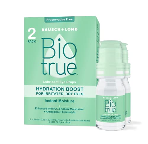 Biotrue Hydration Boost Eye Drops, Contact Lens Safe, 2-Pack