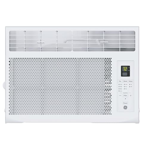 GE 6,000 BTU Window Air Conditioner for Small Rooms, White