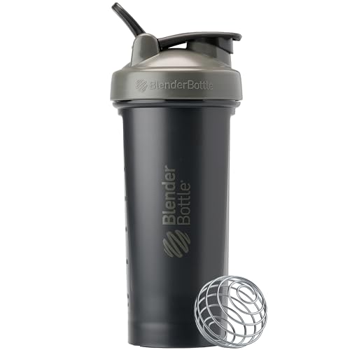 BlenderBottle Classic V2 Shaker, 28oz, Grey/Black