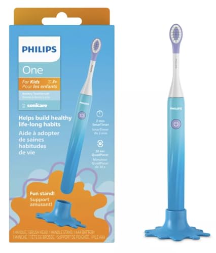 Philips Sonicare Kids’ Battery Toothbrush, Age 3+, Blue