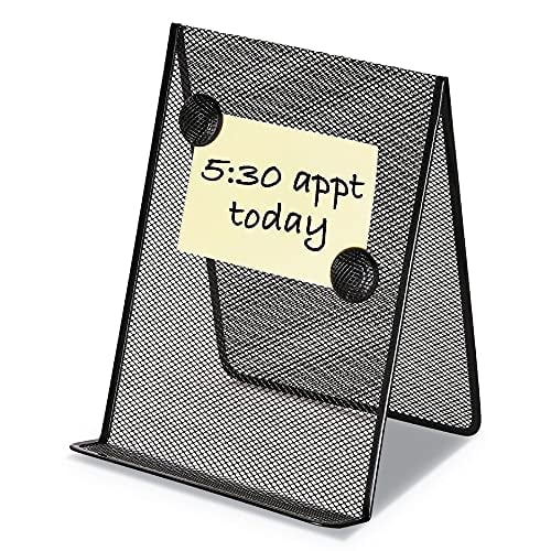 Black Metal Mesh Document Holder, Free Standing, 35 Sheets