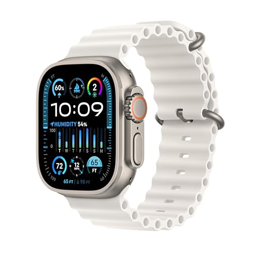 Apple Watch Ultra 2 GPS + Cellular, Titanium, White Band, 49mm